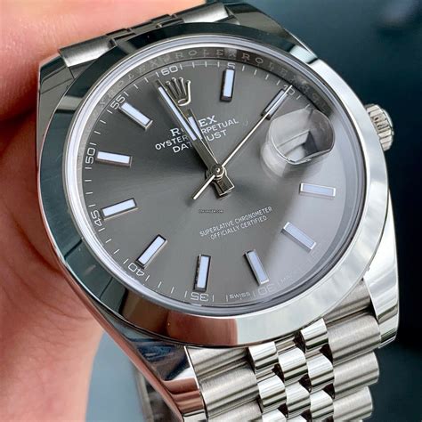 rolex datejust rhodium grey|rolex datejust 41 126300.